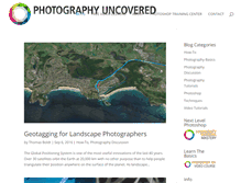 Tablet Screenshot of photographyuncovered.net